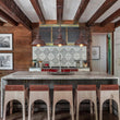 Load image into Gallery viewer, Farmhouze Light - Industrial Kitchen Linear Pot Lid Island Pendant Light - Chandelier - Red Rusty -