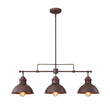 Load image into Gallery viewer, Farmhouze Light - Industrial Kitchen Linear Pot Lid Island Pendant Light - Chandelier - Red Rusty -