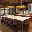 Load image into Gallery viewer, Farmhouze Light - Industrial Saucer Oversized Dome Pendant Light - Chandelier - Brass -