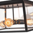 Load image into Gallery viewer, Farmhouze Light - Industrial Square Glass Lantern Flush Mount Ceiling Light - Ceiling Light - 14.6 in -