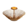 Load image into Gallery viewer, Farmhouze Light - Luxury Gold Foiled Traditional Round Sunburst Semi Flush Mount - Chandelier - Gold -