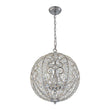 Load image into Gallery viewer, Farmhouze Light - Luxury Vintage Silver Crystal Accented Sphere Chandelier - Chandelier - 11.8 in -