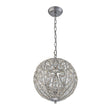 Load image into Gallery viewer, Farmhouze Light - Luxury Vintage Silver Crystal Accented Sphere Chandelier - Chandelier - 11.8 in -