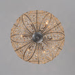 Load image into Gallery viewer, Farmhouze Light - Luxury Vintage Silver Crystal Accented Sphere Chandelier - Chandelier - 11.8 in -