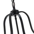 Load image into Gallery viewer, Farmhouze Light - Manor Black Candle Style Cylinder Lantern Pendant Chandelier - Chandelier - Black -