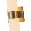 Load image into Gallery viewer, Farmhouze Light - Marble Dimmable LED 1 - Light Linear Bathroom Vanity Sconce - Wall Sconce - Brass -