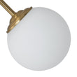 Load image into Gallery viewer, Farmhouze Light - Mid - Century 11 - Light Opal Glass Globe Sunburst Semi Flush - Chandelier - 16 - Light -