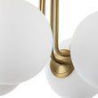 Load image into Gallery viewer, Farmhouze Light - Mid Century 4 - Light Frosted Glass Globe Semi Flush Mount - Ceiling Light - 4 Bulbs -