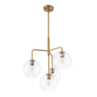 Load image into Gallery viewer, Farmhouze Light - Mid - Century 4 - Light Tiered Sputnik Glass Globe Chandelier - Chandelier - Oil - Rubbed Bronze -