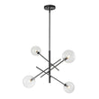Load image into Gallery viewer, Farmhouze Light - Mid - Century 6 - Light Clear Glass Bubble Sputnik Chandelier - Chandelier - Brass/6 - Light -