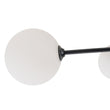 Load image into Gallery viewer, Farmhouze Light - Mid - Century 6 - Light Milky Bubble Abstract Sputnik Ceiling Light - Ceiling Light - Black -