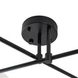 Load image into Gallery viewer, Farmhouze Light - Mid - Century 6 - Light Milky Bubble Abstract Sputnik Ceiling Light - Ceiling Light - Black -