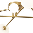 Load image into Gallery viewer, Farmhouze Light - Mid - Century 6 - Light Milky Bubble Abstract Sputnik Ceiling Light - Ceiling Light - Brass -