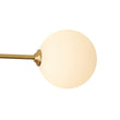 Load image into Gallery viewer, Farmhouze Light - Mid - Century 6 - Light Milky Bubble Abstract Sputnik Ceiling Light - Ceiling Light - Brass -