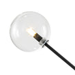 Load image into Gallery viewer, Farmhouze Light - Mid - Century 8 - Light Clear Glass Bubble Sputnik Chandelier - Chandelier - Black -