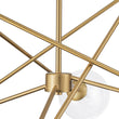 Load image into Gallery viewer, Farmhouze Light - Mid - Century Brass 6 - Light Glass Globe Sputnik Chandelier - Chandelier - Brass -