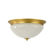 Load image into Gallery viewer, Farmhouze Light - Mid - Century Brass White Cloud Glass Round Ceiling Light - Ceiling Light - Brass -