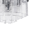 Load image into Gallery viewer, Farmhouze Light - Mid - Century Glam Tiered Water Textured Glass Chandelier - Chandelier - Brass -