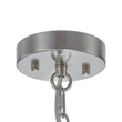 Load image into Gallery viewer, Farmhouze Light - Mid - Century Glam Tiered Water Textured Glass Chandelier - Chandelier - Nickel/6 - Light -