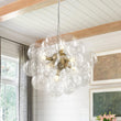 Load image into Gallery viewer, Farmhouze Light - Mid - Century Modern Brass Glass Globe Bubble Chandelier - Chandelier - Brass -