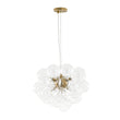 Load image into Gallery viewer, Farmhouze Light - Mid - Century Modern Brass Glass Globe Bubble Chandelier - Chandelier - Brass -
