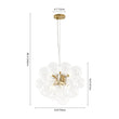 Load image into Gallery viewer, Farmhouze Light - Mid - Century Modern Brass Glass Globe Bubble Chandelier - Chandelier - Brass -