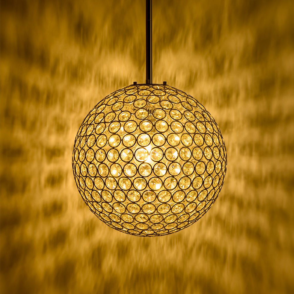Facetas 5 Gold Cristal Spheres - Set of 2 Facetas 5 Gold Cristal Spheres - Set of 2