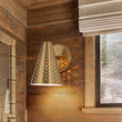 Load image into Gallery viewer, Farmhouze Light - Mid - Century Stylish 1 - Light Metal Cone Bathroom Wall Lamp - Wall Sconce - Brass -