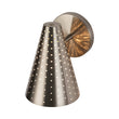Load image into Gallery viewer, Farmhouze Light - Mid - Century Stylish 1 - Light Metal Cone Bathroom Wall Lamp - Wall Sconce - Nickel -
