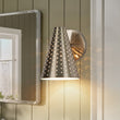 Load image into Gallery viewer, Farmhouze Light - Mid - Century Stylish 1 - Light Metal Cone Bathroom Wall Lamp - Wall Sconce - Nickel -