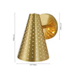 Load image into Gallery viewer, Farmhouze Light - Mid - Century Stylish 1 - Light Metal Cone Bathroom Wall Lamp - Wall Sconce - Nickel -