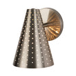 Load image into Gallery viewer, Farmhouze Light - Mid - Century Stylish 1 - Light Metal Cone Bathroom Wall Lamp - Wall Sconce - Nickel -