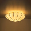Load image into Gallery viewer, Farmhouze Light - Mid - century White Silk Flush Mount Light - Ceiling Light - 15 in -