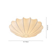 Load image into Gallery viewer, Farmhouze Light - Mid - century White Silk Flush Mount Light - Ceiling Light - 15 in -