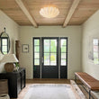 Load image into Gallery viewer, Farmhouze Light - Mid - century White Silk Flush Mount Light - Ceiling Light - 19 in -