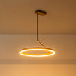 Load image into Gallery viewer, Farmhouze Light - Minimalist Dimmable LED Warm Round Halo Chandelier - Chandelier - Brass -