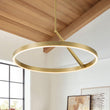 Load image into Gallery viewer, Farmhouze Light - Minimalist Dimmable LED Warm Round Halo Chandelier - Chandelier - Brass -