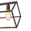 Load image into Gallery viewer, Farmhouze Light - Minimalist Industrial 6 - Light Rectangle Cage Linear Chandelier - Chandelier - 38 in. -