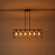Load image into Gallery viewer, Farmhouze Light - Minimalist Industrial 6 - Light Rectangle Cage Linear Chandelier - Chandelier - 38 in. -