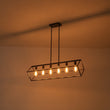 Load image into Gallery viewer, Farmhouze Light - Minimalist Industrial 6 - Light Rectangle Cage Linear Chandelier - Chandelier - 38 in. -