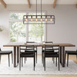Load image into Gallery viewer, Farmhouze Light - Minimalist Industrial 6 - Light Rectangle Cage Linear Chandelier - Chandelier - 38 in. -
