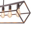 Load image into Gallery viewer, Farmhouze Light - Minimalist Industrial 6 - Light Rectangle Cage Linear Chandelier - Chandelier - 38 in. -
