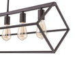 Load image into Gallery viewer, Farmhouze Light - Minimalist Industrial 6 - Light Rectangle Cage Linear Chandelier - Chandelier - 38 in. -