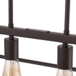 Load image into Gallery viewer, Farmhouze Light - Minimalist Industrial 6 - Light Rectangle Cage Linear Chandelier - Chandelier - 38 in. -