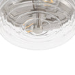 Load image into Gallery viewer, Farmhouze Light - Minimalist Nickel Clear Layer Glass Drum Ceiling Light - Ceiling Light - 9.8 in. -