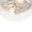 Load image into Gallery viewer, Farmhouze Light - Minimalist Nickel Clear Layer Glass Drum Ceiling Light - Ceiling Light - 9.8 in. -