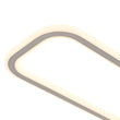 Load image into Gallery viewer, Farmhouze Light - Modern 2 - Light Linear Oblong Dimmable LED Semi Flush Mount - Ceiling Light - Nickel -