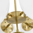 Load image into Gallery viewer, Farmhouze Light - Modern 2 - Tier Milky Glass Globe Sputnik Chandelier - Chandelier - Brass -