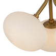 Load image into Gallery viewer, Farmhouze Light - Modern 3 - Light Opal Glass Globe Semi Flush Mount Light - Ceiling Light - Nickel -