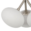 Load image into Gallery viewer, Farmhouze Light - Modern 3 - Light Opal Glass Globe Semi Flush Mount Light - Ceiling Light - Nickel -